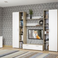 ИСНЯТО Токио 03.232 Полка навесная, цвет дуб крафт серый/белый премиум, ШхГхВ 120х22,7х16 см. | фото 3