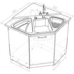 Кухонный гарнитур Лариса оптима 2 1500х1300 мм | фото 15