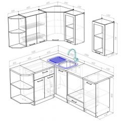 Кухонный гарнитур Лариса прайм 3 1500х2000 мм | фото 2