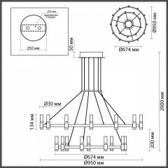 Подвесной светильник Odeon Light Candel 5009/98L | фото 5