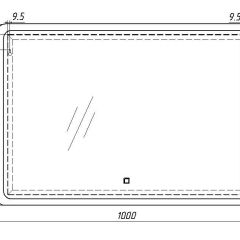 Зеркало Dream 100 alum с подсветкой Sansa (SD1024Z) | фото 7