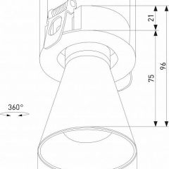 Встраиваемый светильник Elektrostandard Bell 25097/LED 8W 3000K белый | фото 5