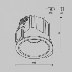 Встраиваемый светильник Maytoni Alfa LED DL043-01-10W3K-RD-W-1 | фото 10