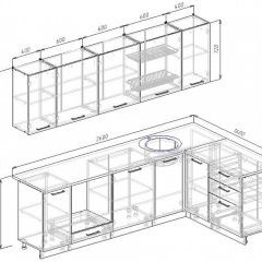 Кухонный гарнитур угловой Шимо 2600х1600 (Стол. 26мм) | фото 2